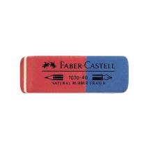 Viskelær Faber Castell 7070 rød/blå 